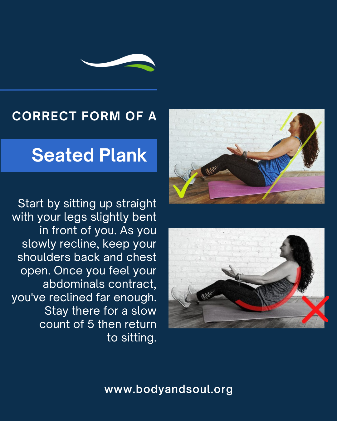 Seated plank